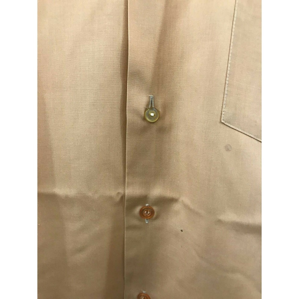 1970's Vintage Marlboro Mens Button Front Shirt Brown‎ Short Sleeve Pocket M - Picture 8 of 12